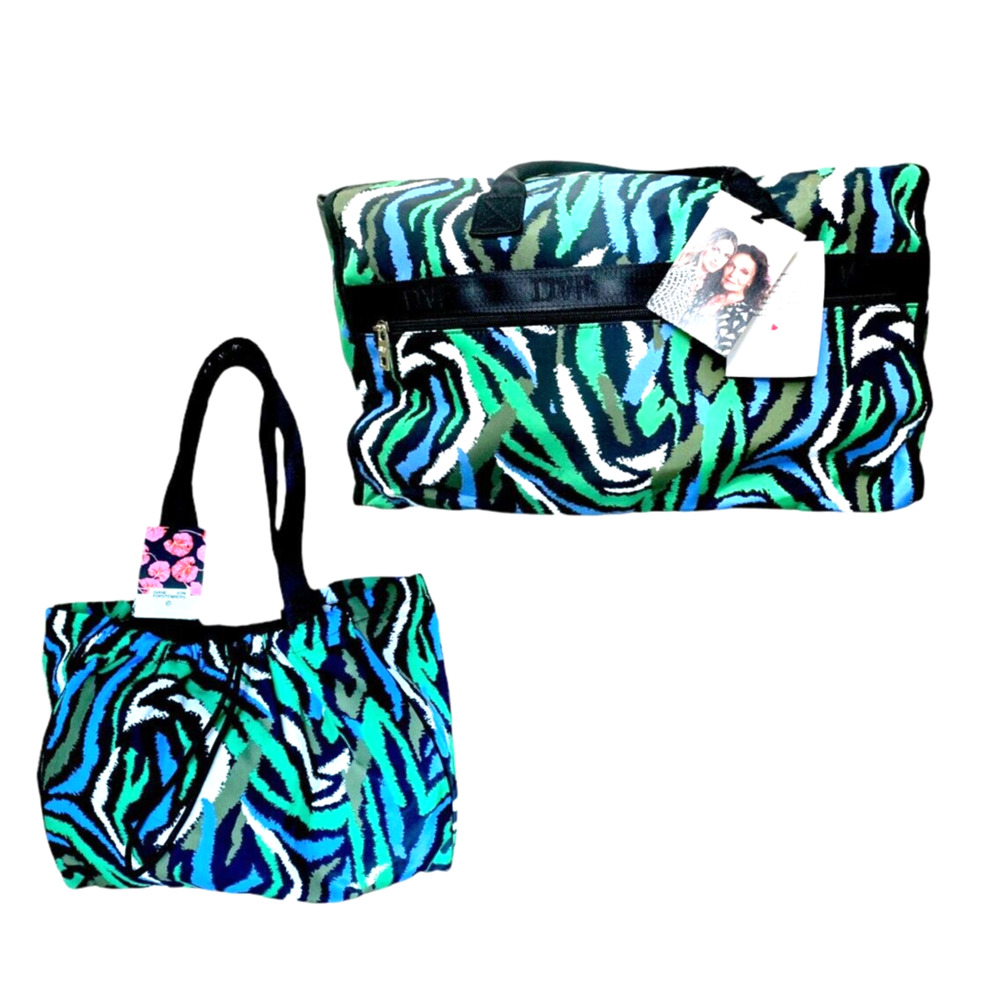 DVF Diane von Furstenberg x Target Disco Zebra Weekend Bag & Laptop Bag NWT